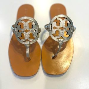 Tory Burch Square Toe Miller Sandal